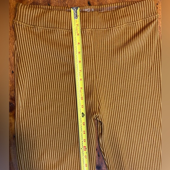 Good American Rib Seamless Flare Stripe Pants in Bronze/Brown Style GP0797- NWOT - Picture 10 of 13